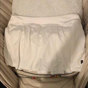 White tennis skort